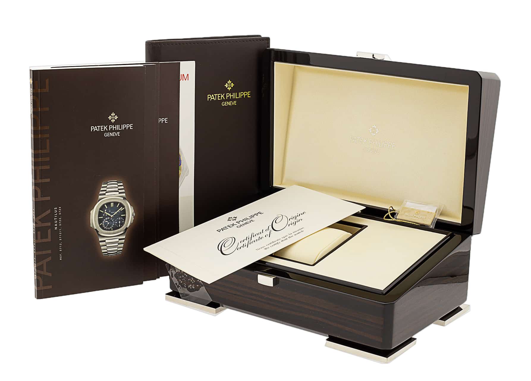 Patek Philippe Nautilus Black Blue Dial Bracelet Strap